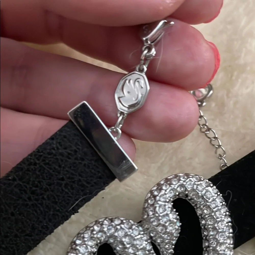 Swarovski Black and Silver Heart Choker - Una Collection - Picture 3 of 3